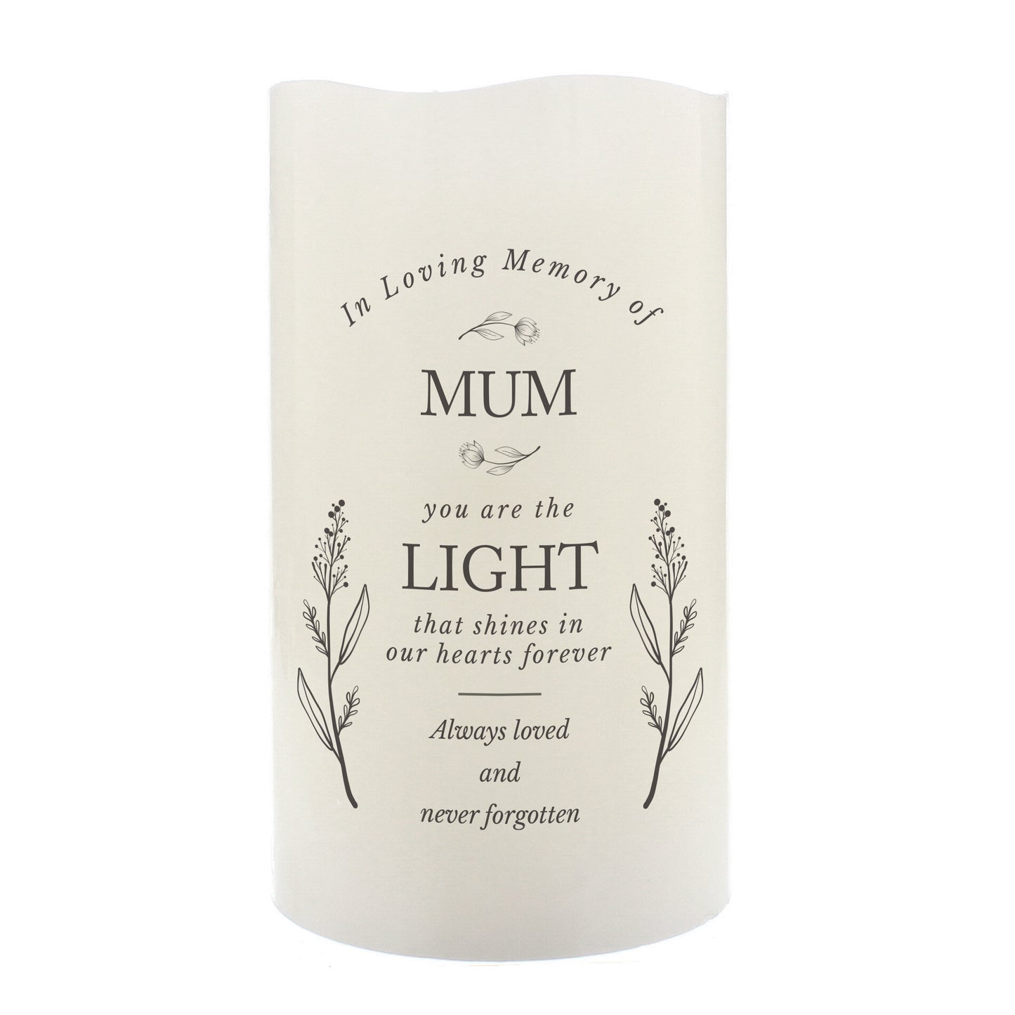 Personalised In Loving Memory LED Candle - MK&JD Gifts