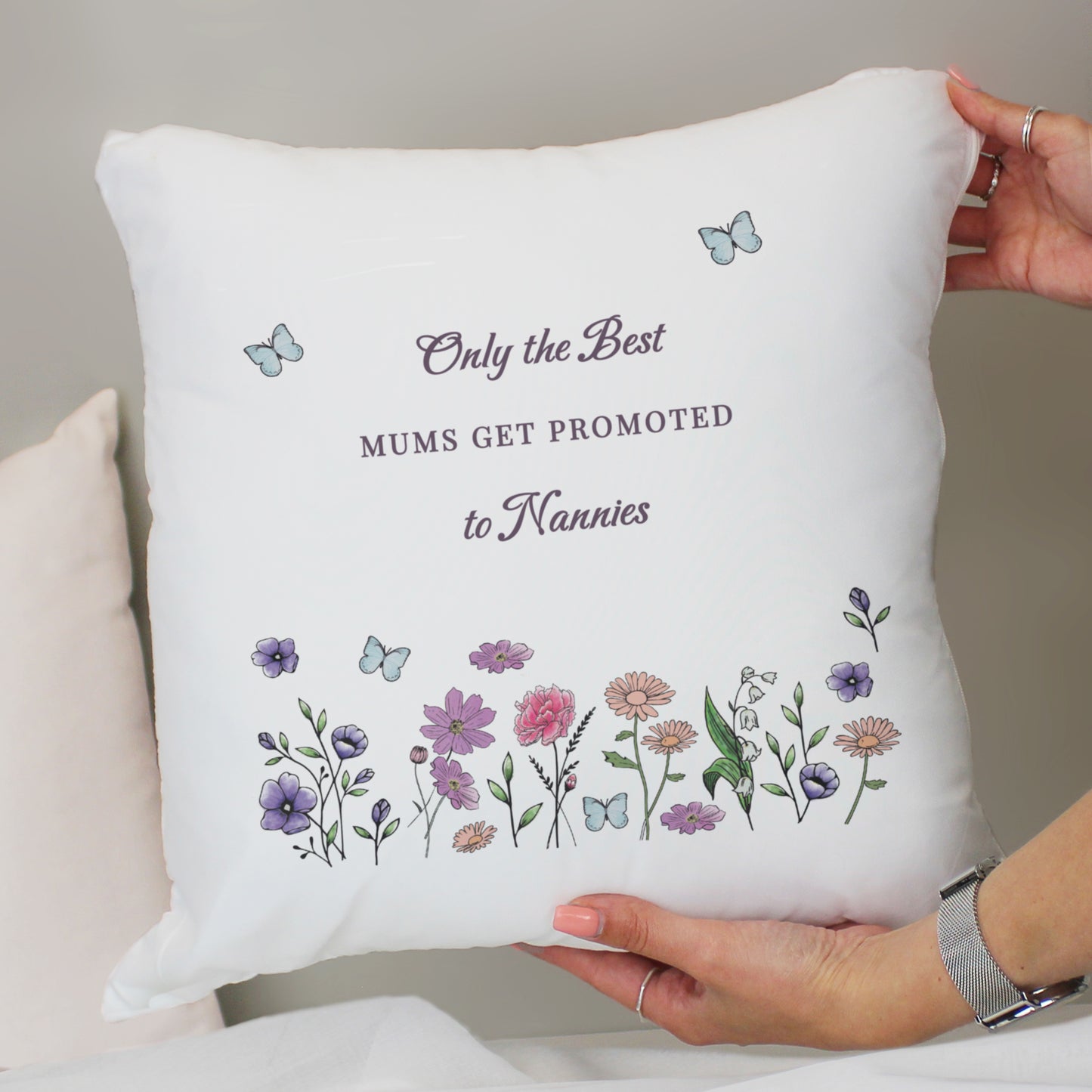 Personalised Wild Flowers Cushion - MK&JD Gifts