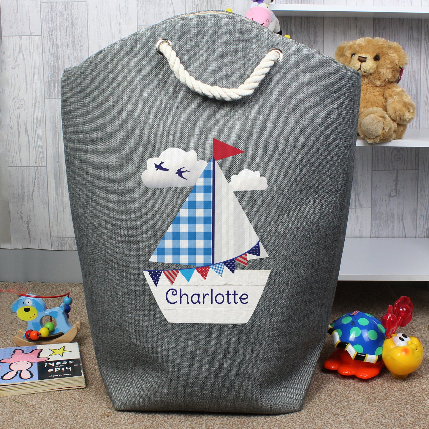 Personalised Sailboat Storage Bag - MK&JD Gifts