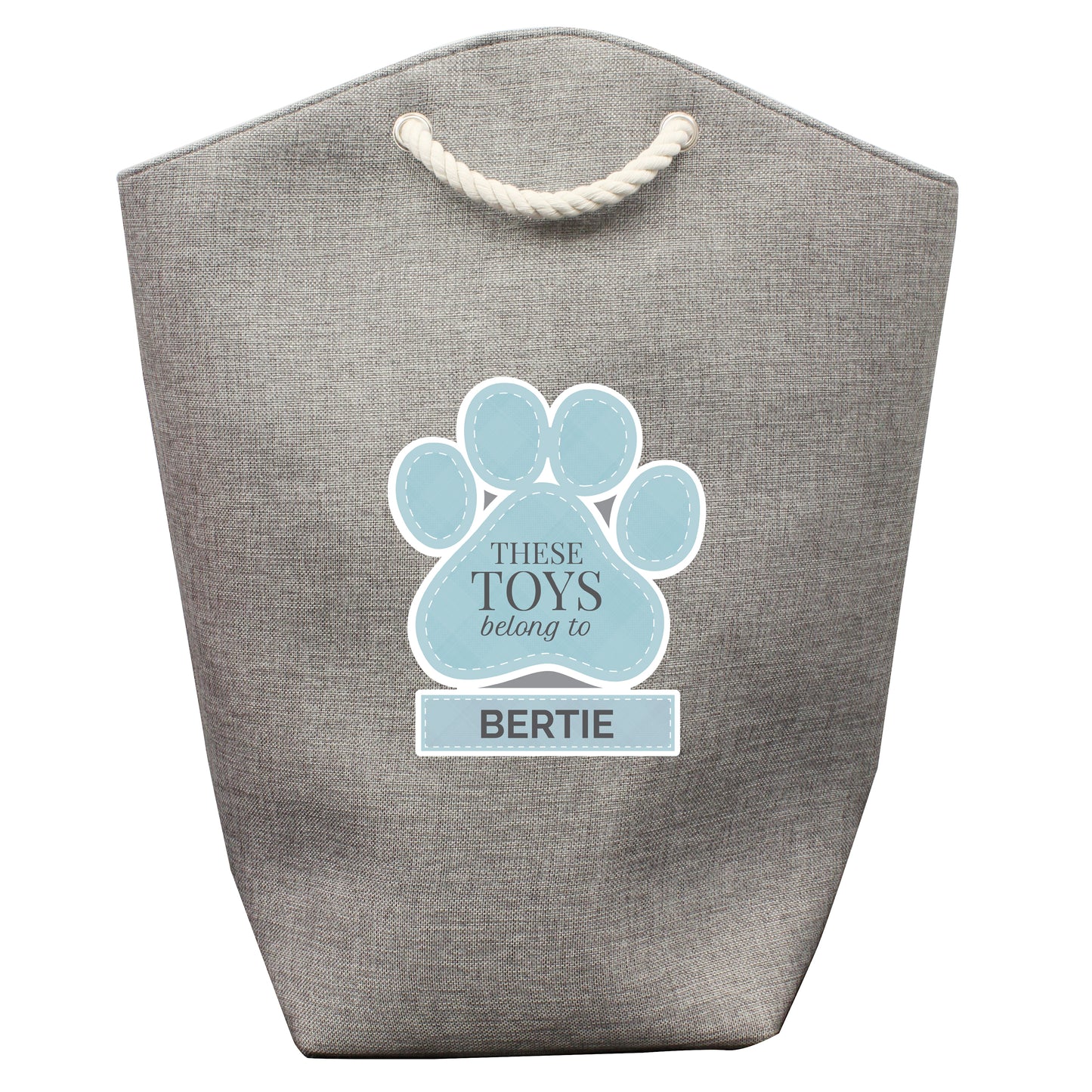 Personalised Blue Paw Print Storage Bag - MK&JD Gifts