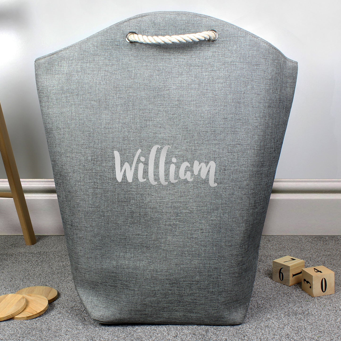 Personalised Silver Name Storage Bag - MK&JD Gifts