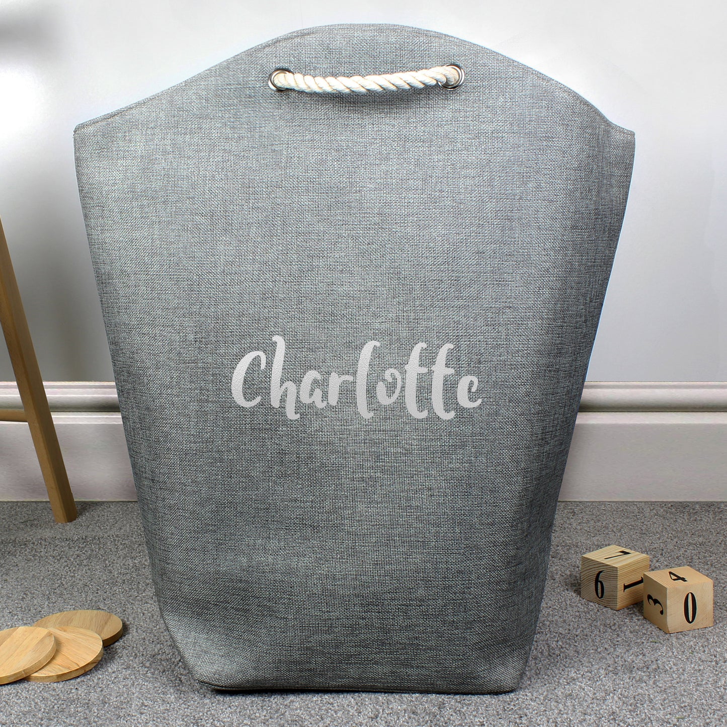 Personalised Silver Name Storage Bag - MK&JD Gifts