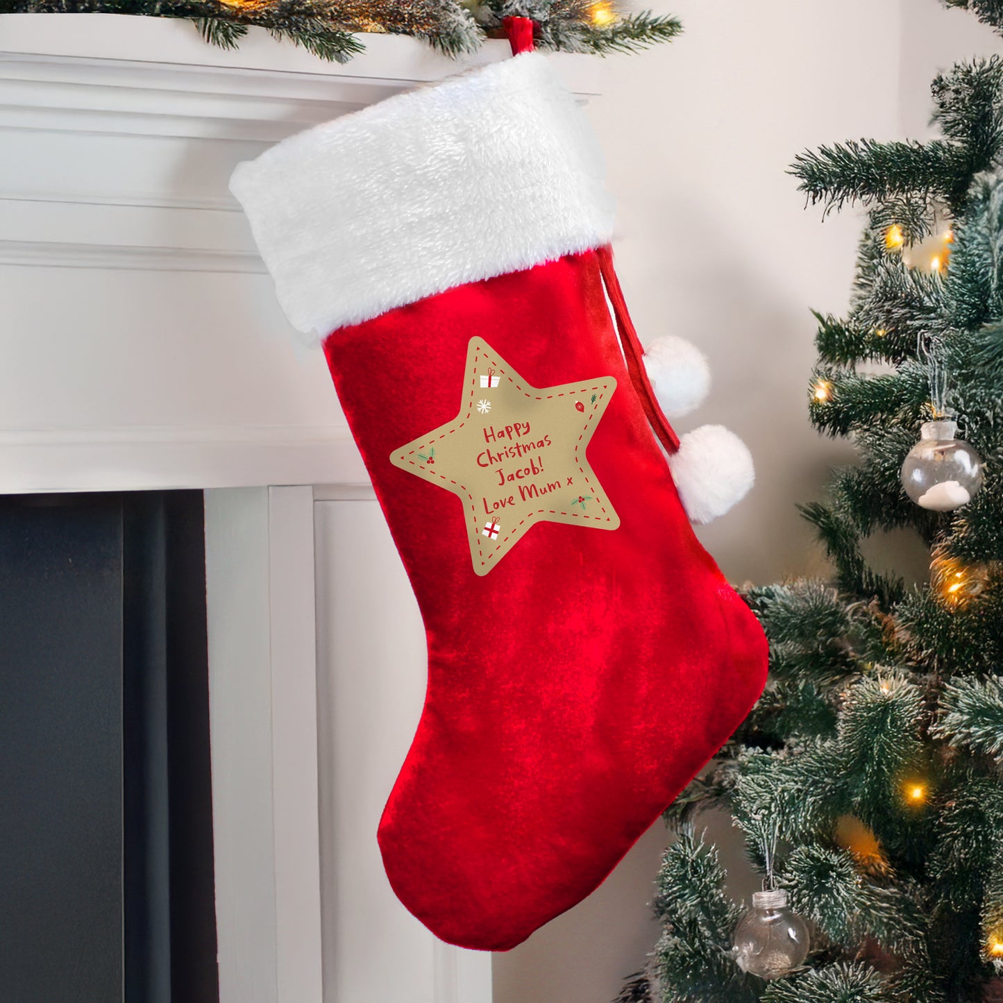 Personalised Christmas Red Stocking - MK&JD Gifts