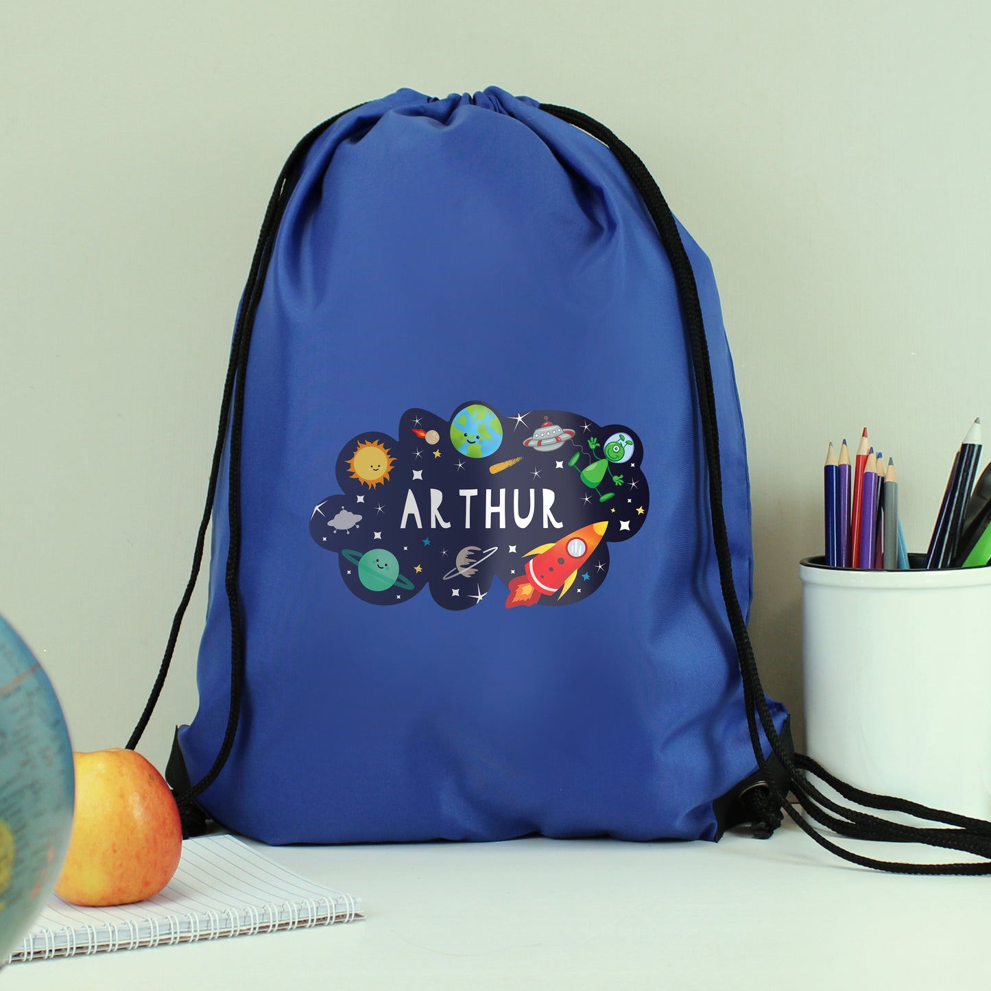 Personalised Space Blue Kit Bag - MK&JD Gifts