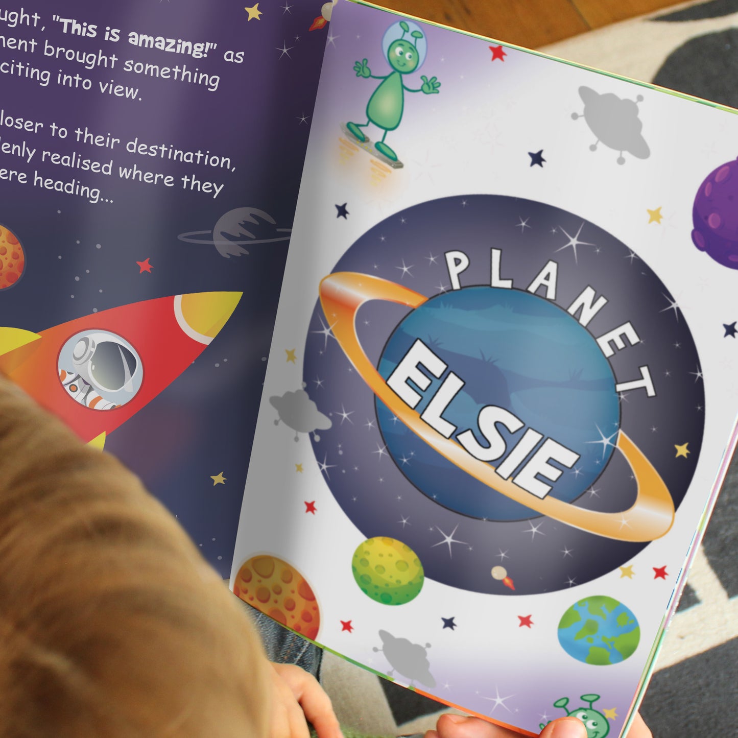Personalised Space Story Book - MK&JD Gifts