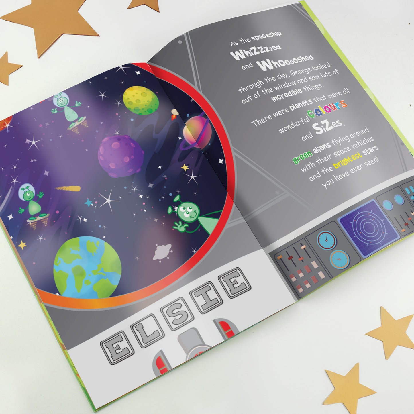 Personalised Space Story Book - MK&JD Gifts