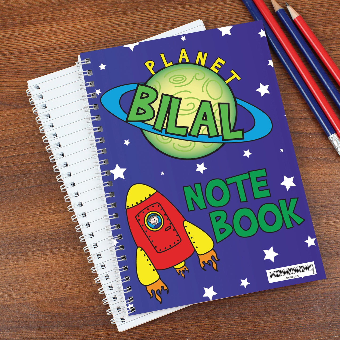 Personalised Space A5 Notebook - MK&JD Gifts