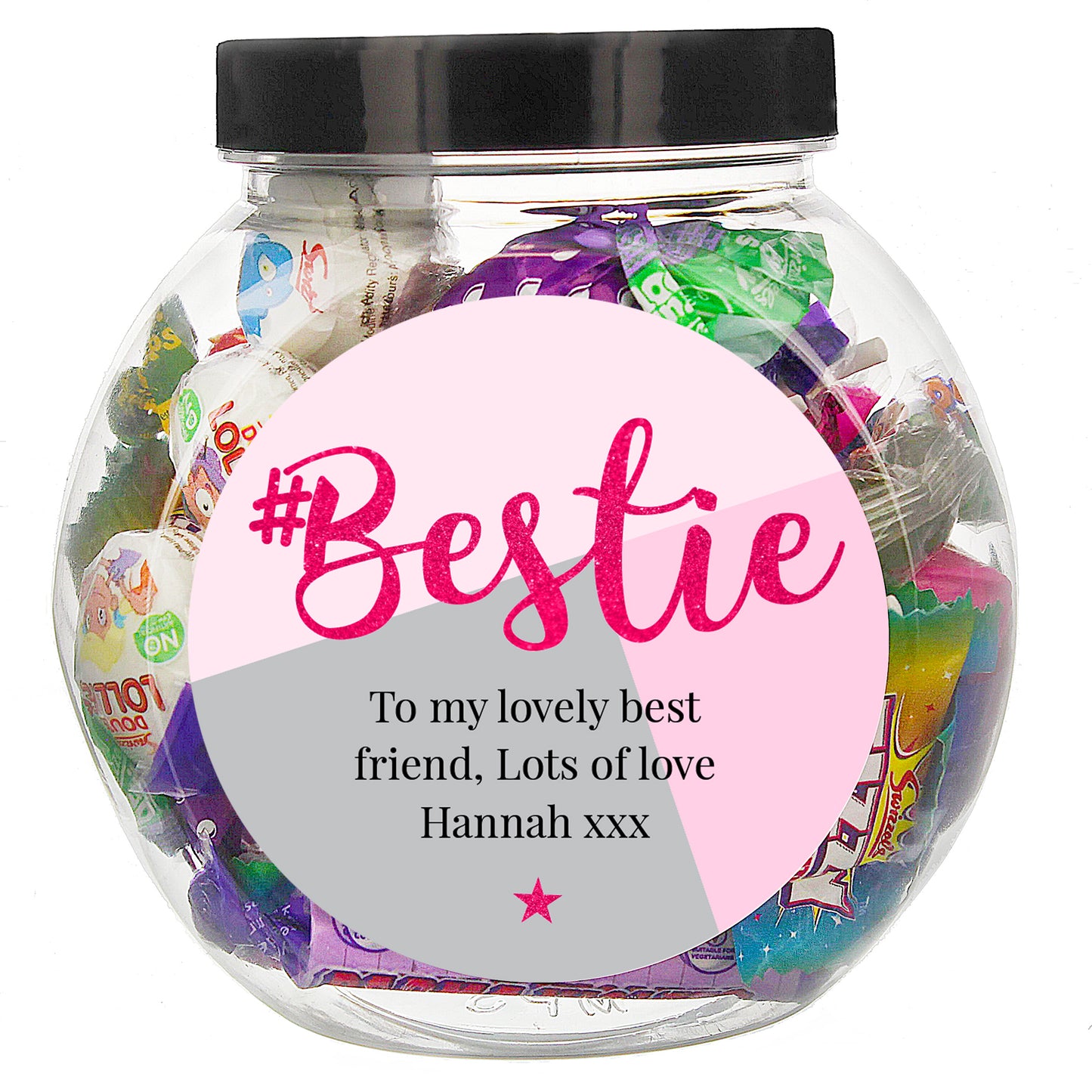 Personalised #Bestie Sweet Jar - MK&JD Gifts