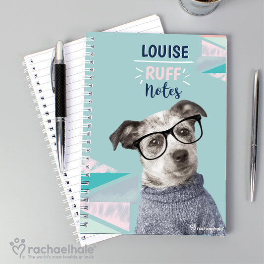 Personalised Rachael Hale 'Ruff Notes' Dog A5 Notebook - MK&JD Gifts