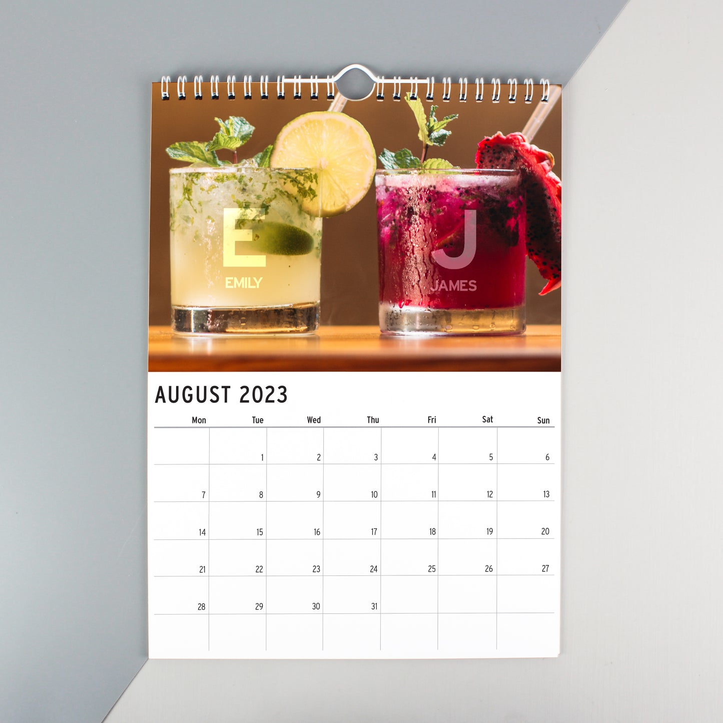 Personalised A4 Couple You And Me Calendar - MK&JD Gifts
