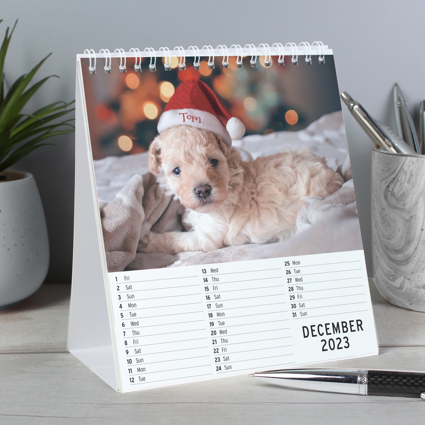 Personalised Cute Animals Desk Calendar - MK&JD Gifts
