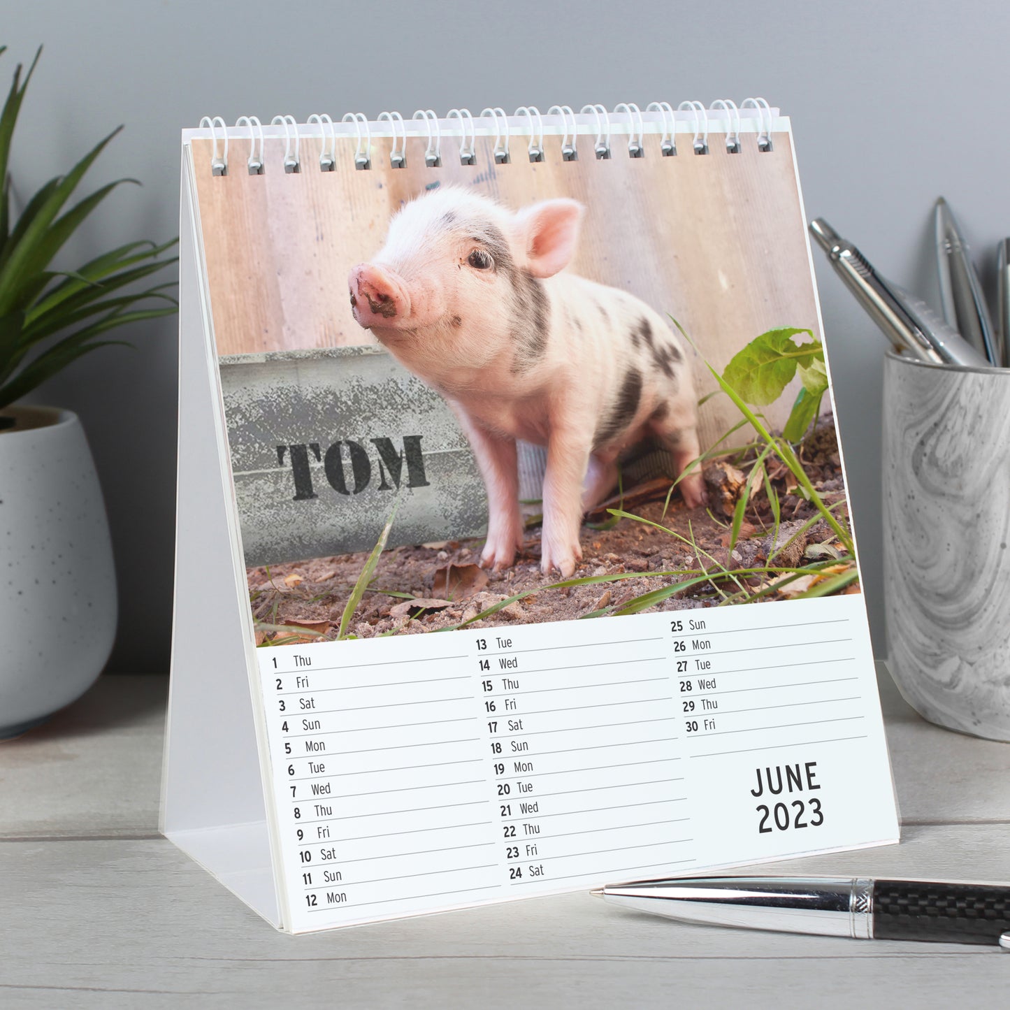 Personalised Cute Animals Desk Calendar - MK&JD Gifts