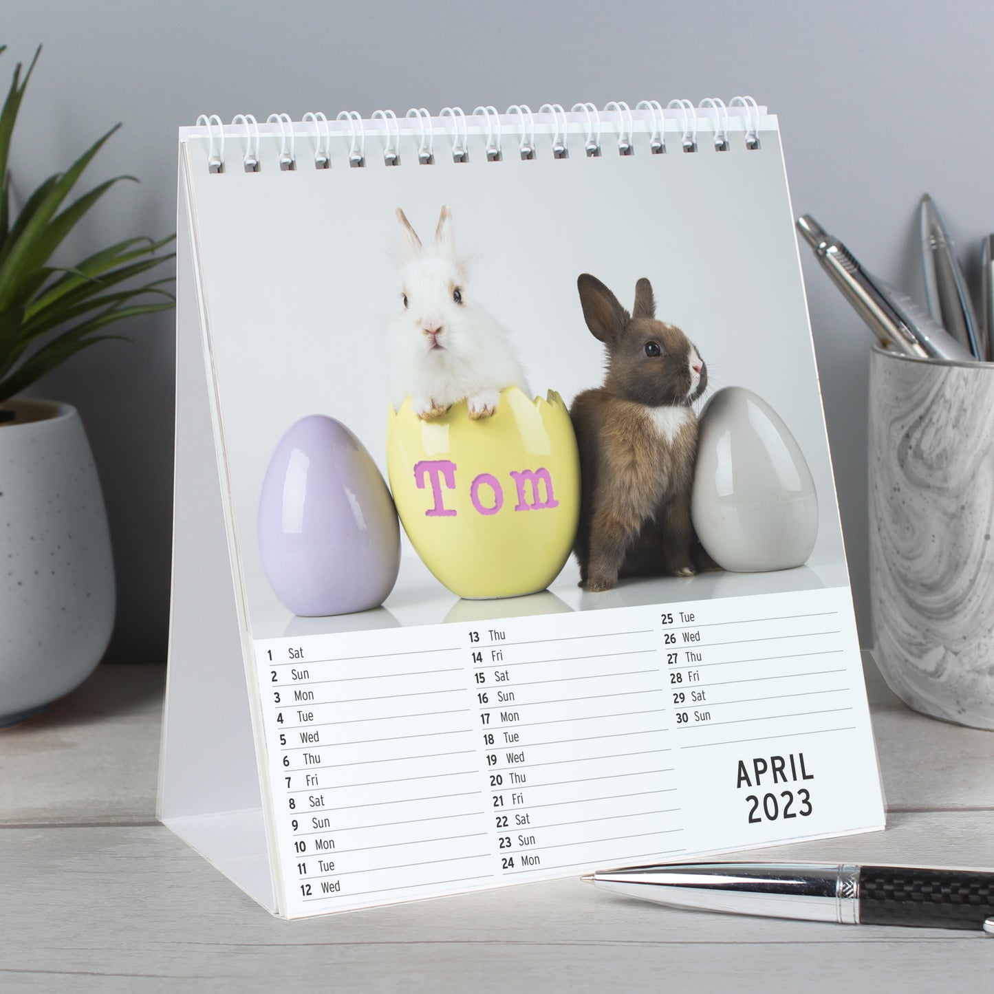 Personalised Cute Animals Desk Calendar - MK&JD Gifts