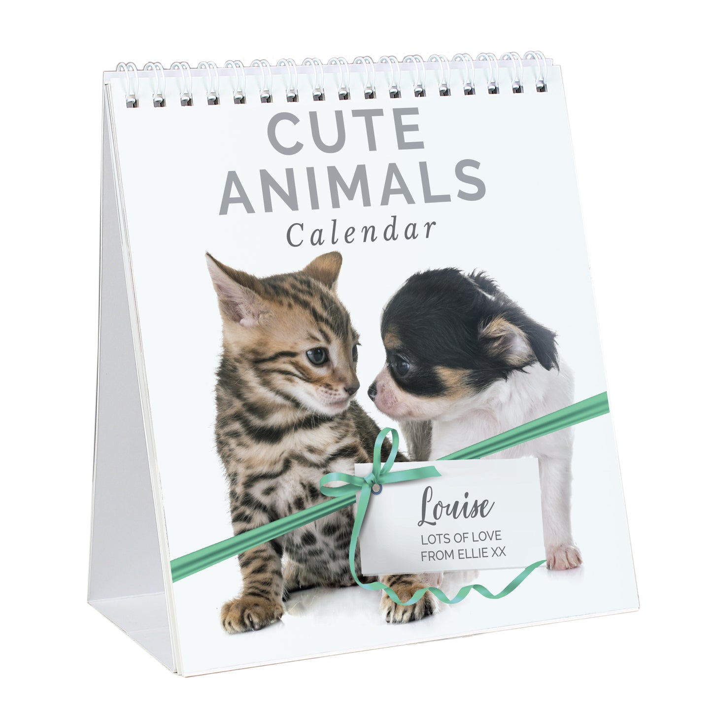 Personalised Cute Animals Desk Calendar - MK&JD Gifts