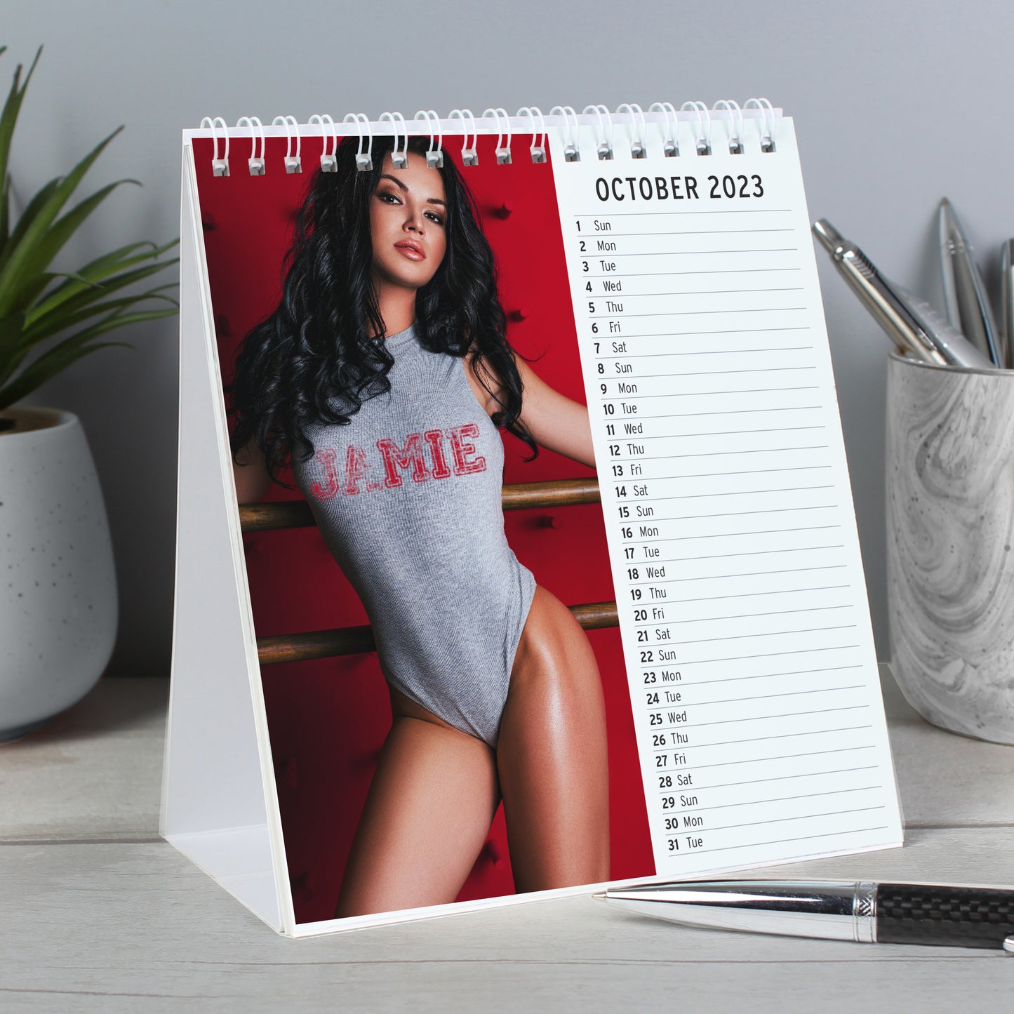 Personalised Hot Chicks Desk Calendar - MK&JD Gifts