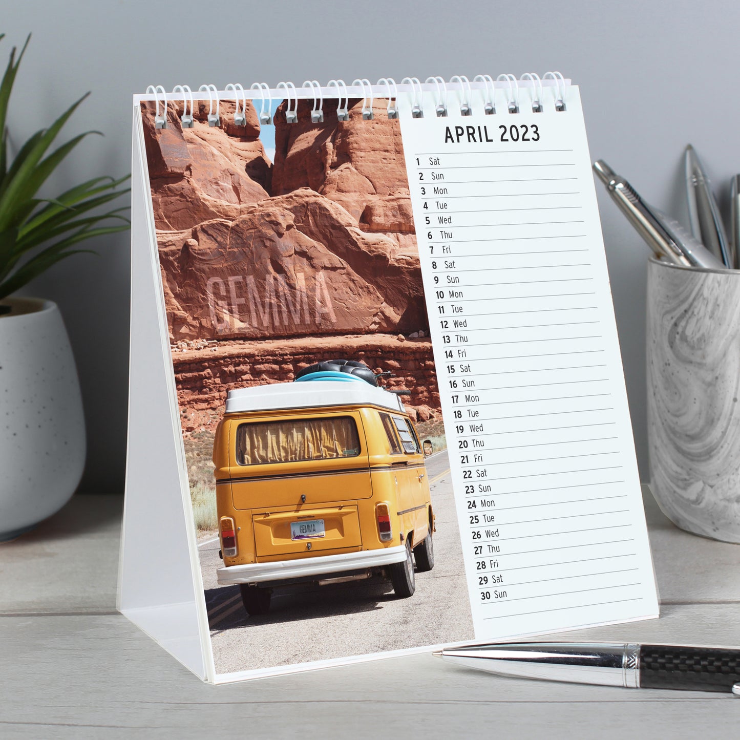 Personalised Outdoors Desk Calendar - MK&JD Gifts