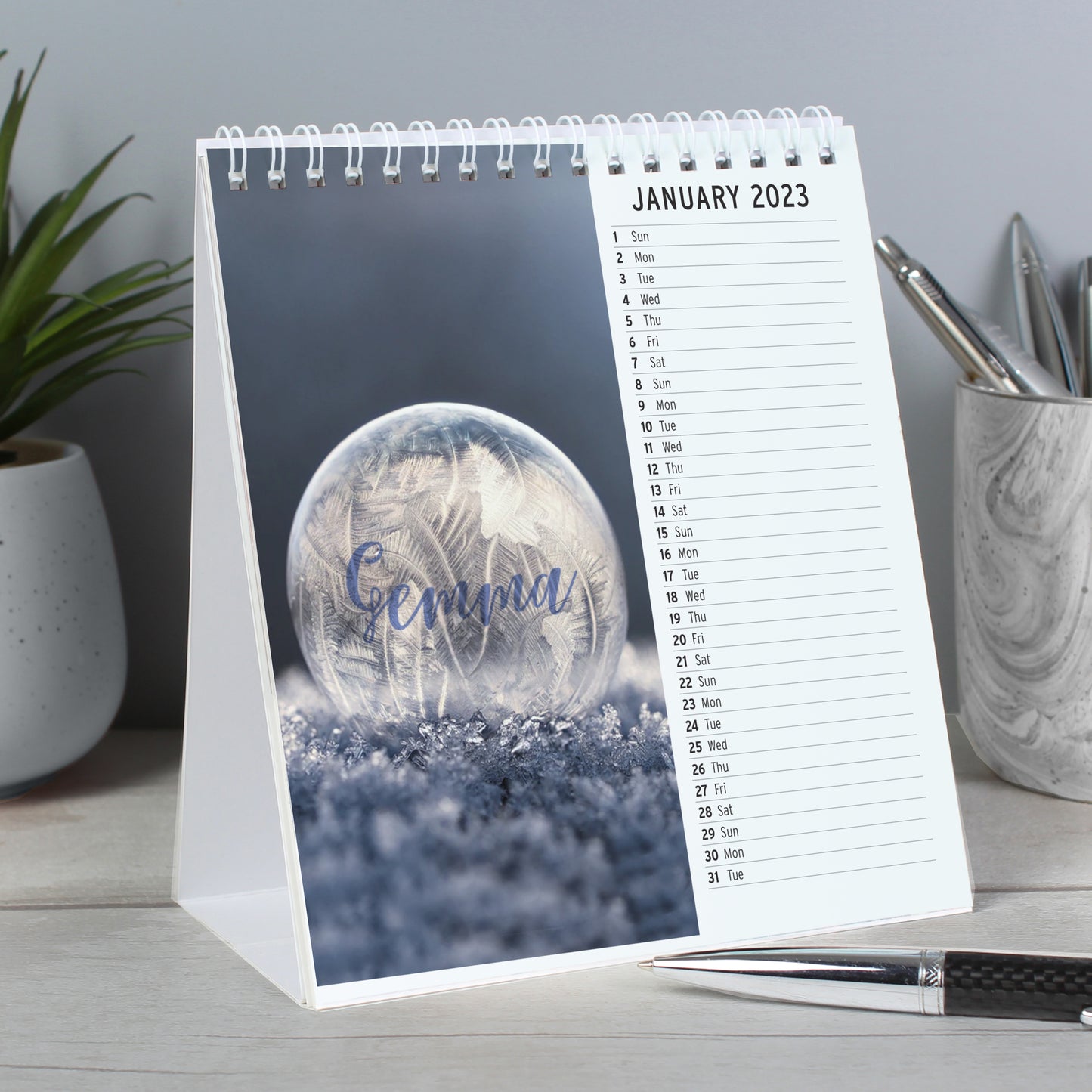 Personalised Outdoors Desk Calendar - MK&JD Gifts