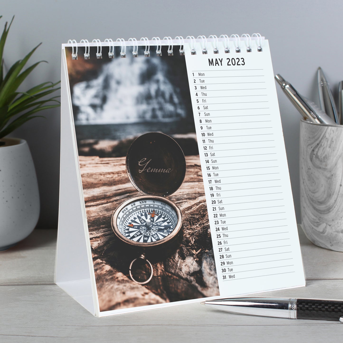 Personalised Outdoors Desk Calendar - MK&JD Gifts