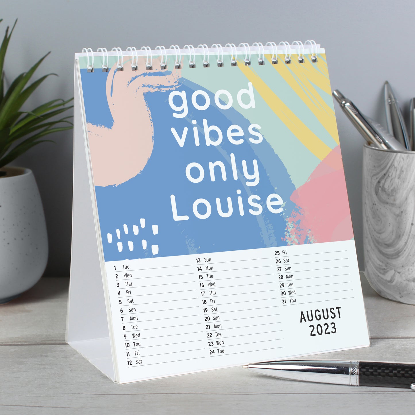 Personalised Motivational Quotes Desk Calendar - MK&JD Gifts