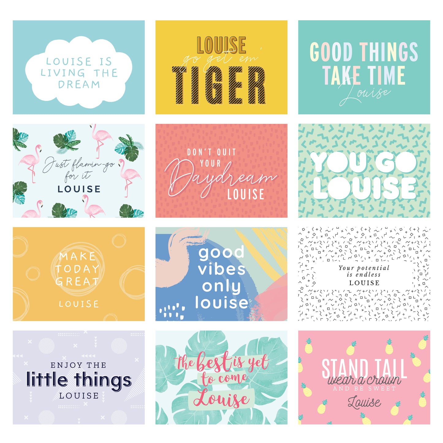 Personalised Motivational Quotes Desk Calendar - MK&JD Gifts
