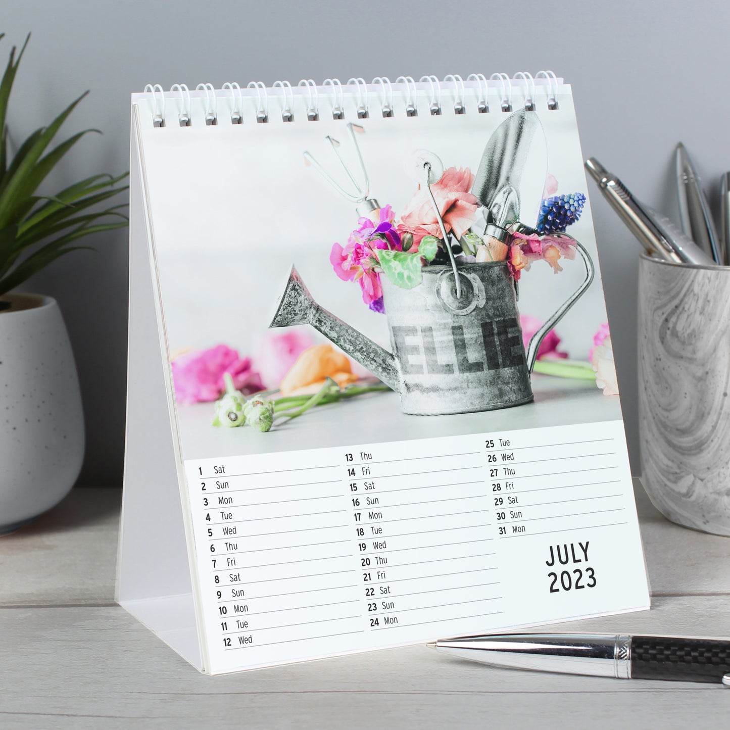 Personalised Gardening Desk Calendar - MK&JD Gifts