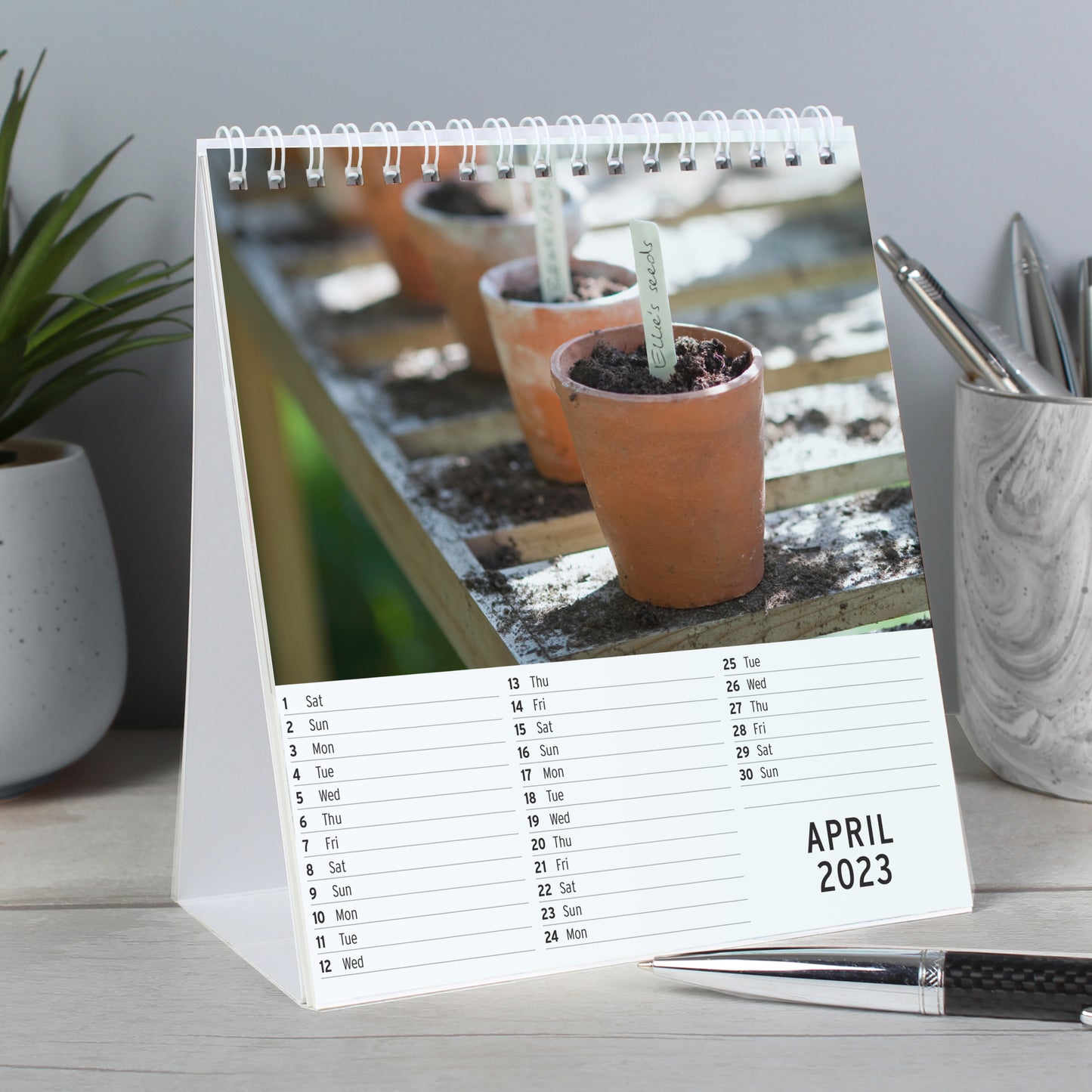 Personalised Gardening Desk Calendar - MK&JD Gifts