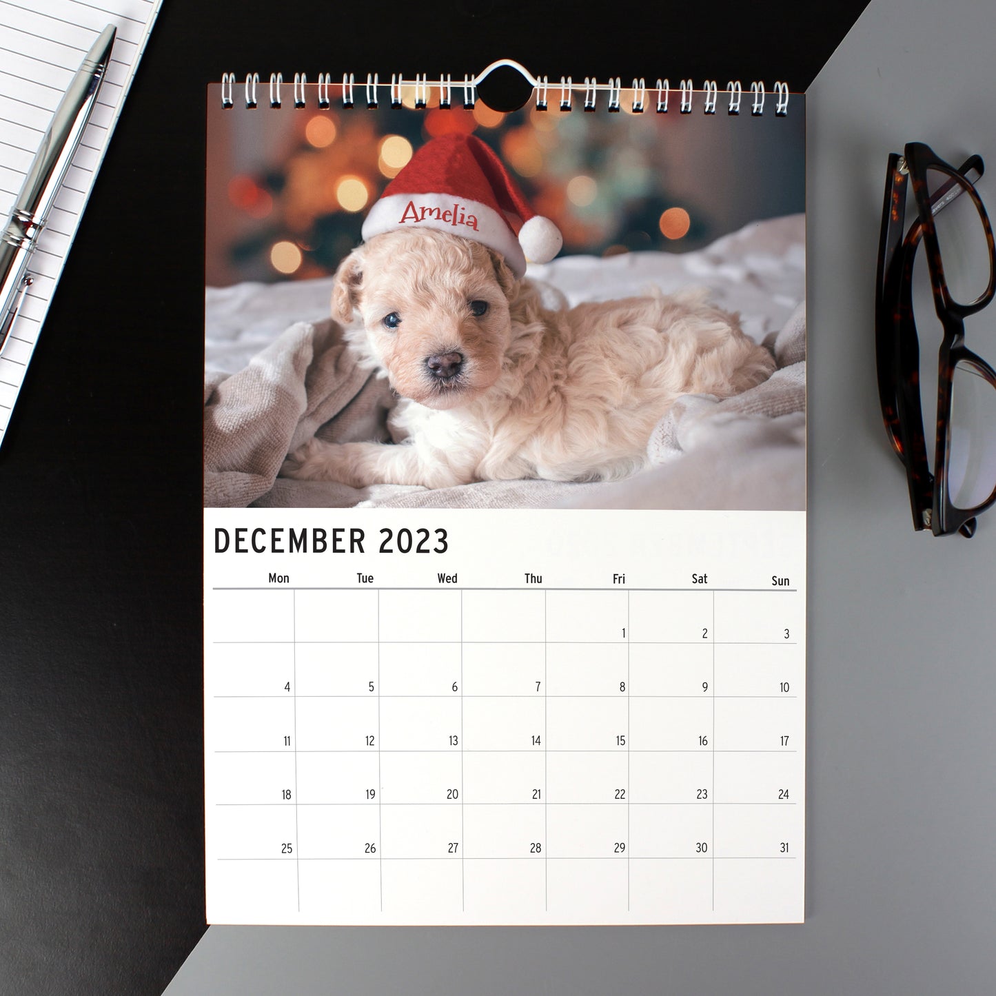 Personalised A4 Cute Animals Calendar - MK&JD Gifts