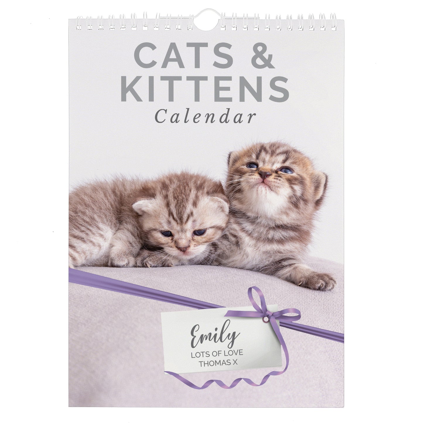 Personalised A4 Cats & Kittens Calendar - MK&JD Gifts