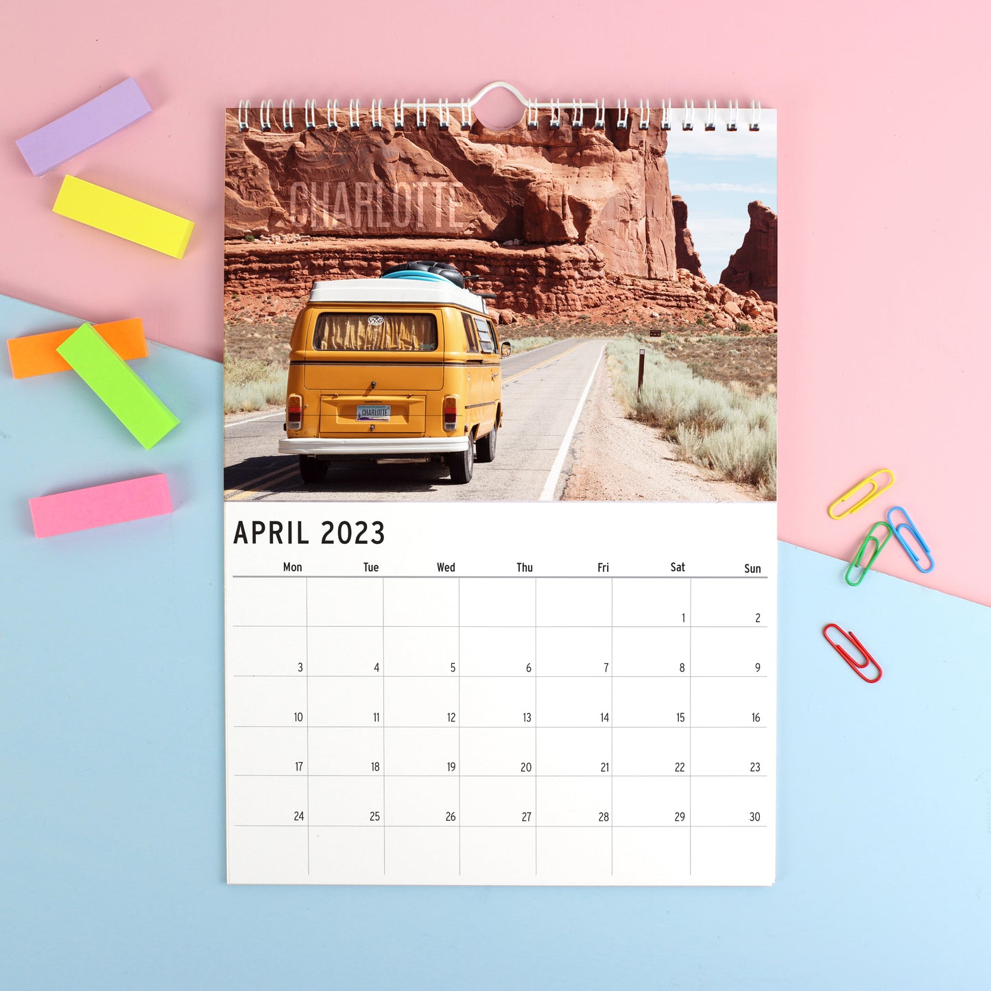 Personalised A4 Great Outdoors Calendar - MK&JD Gifts