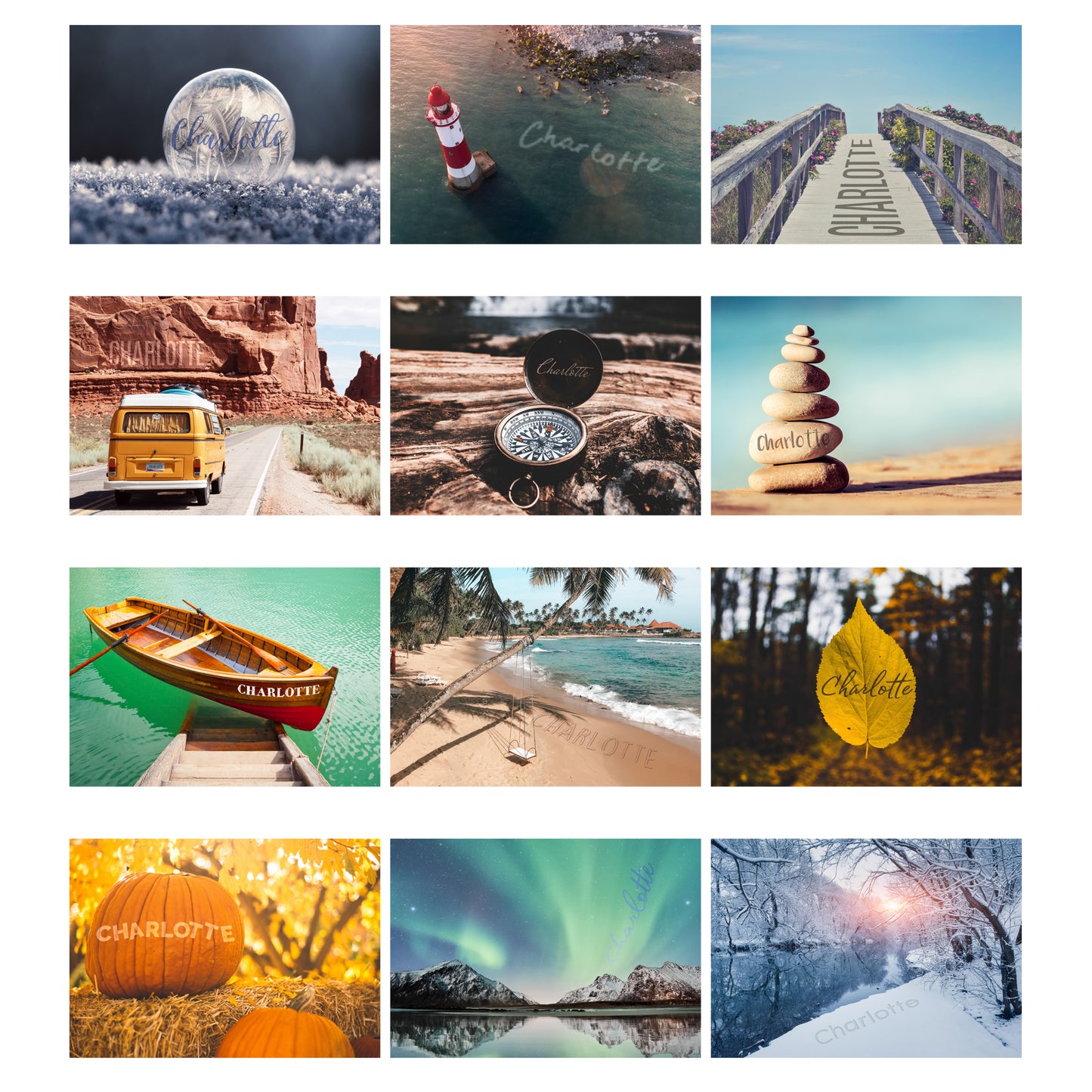 Personalised A4 Great Outdoors Calendar - MK&JD Gifts