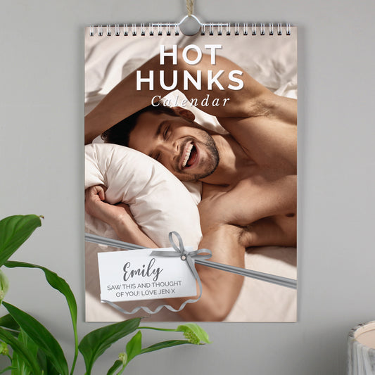 Personalised A4 Hot Hunks Calendar - MK&JD Gifts