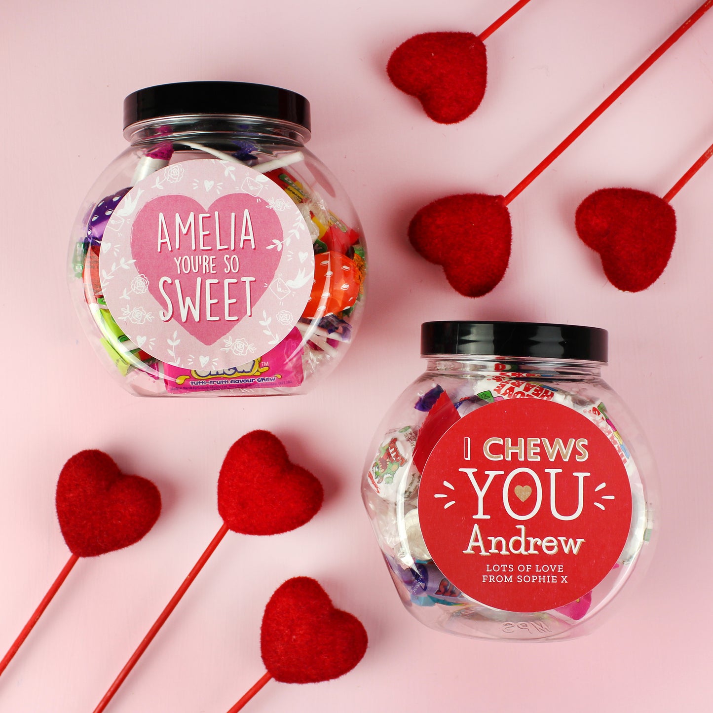 Personalised I Chews You Sweet Jar - MK&JD Gifts
