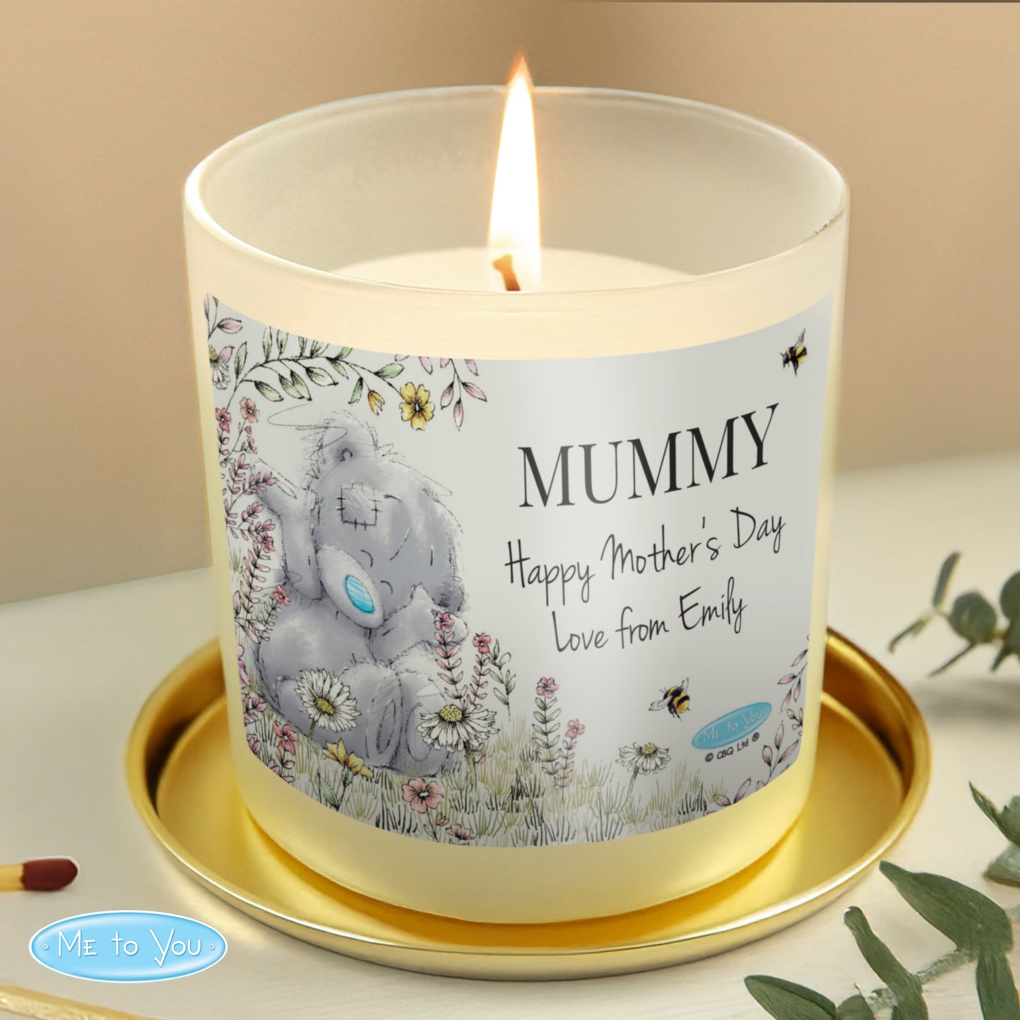 Personalised Me to You Bees Scented Jar Candle - MK&JD Gifts