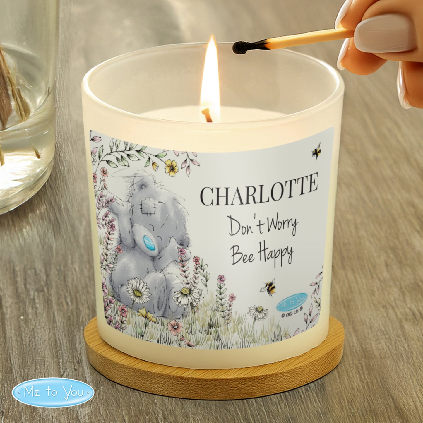 Personalised Me to You Bees Scented Jar Candle - MK&JD Gifts