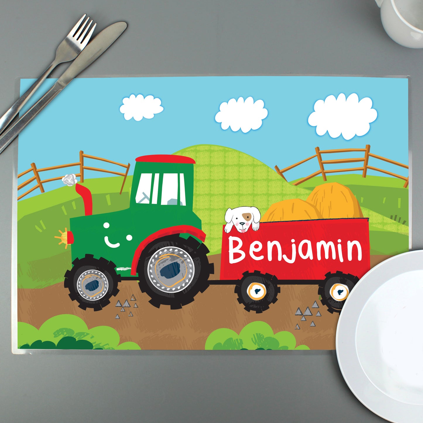Personalised Tractor Placemat - MK&JD Gifts