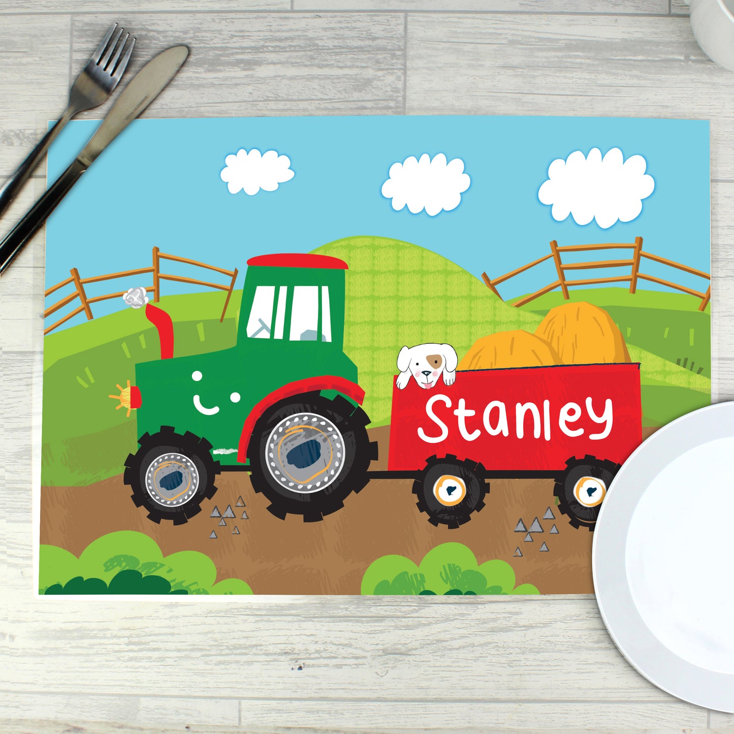 Personalised Tractor Placemat - MK&JD Gifts