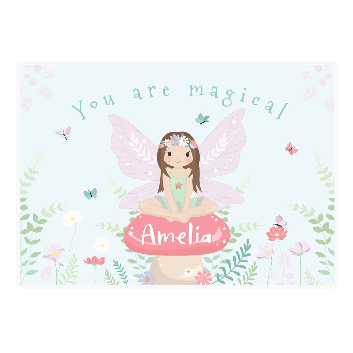 Personalised Toadstool Fairy Placemat - MK&JD Gifts