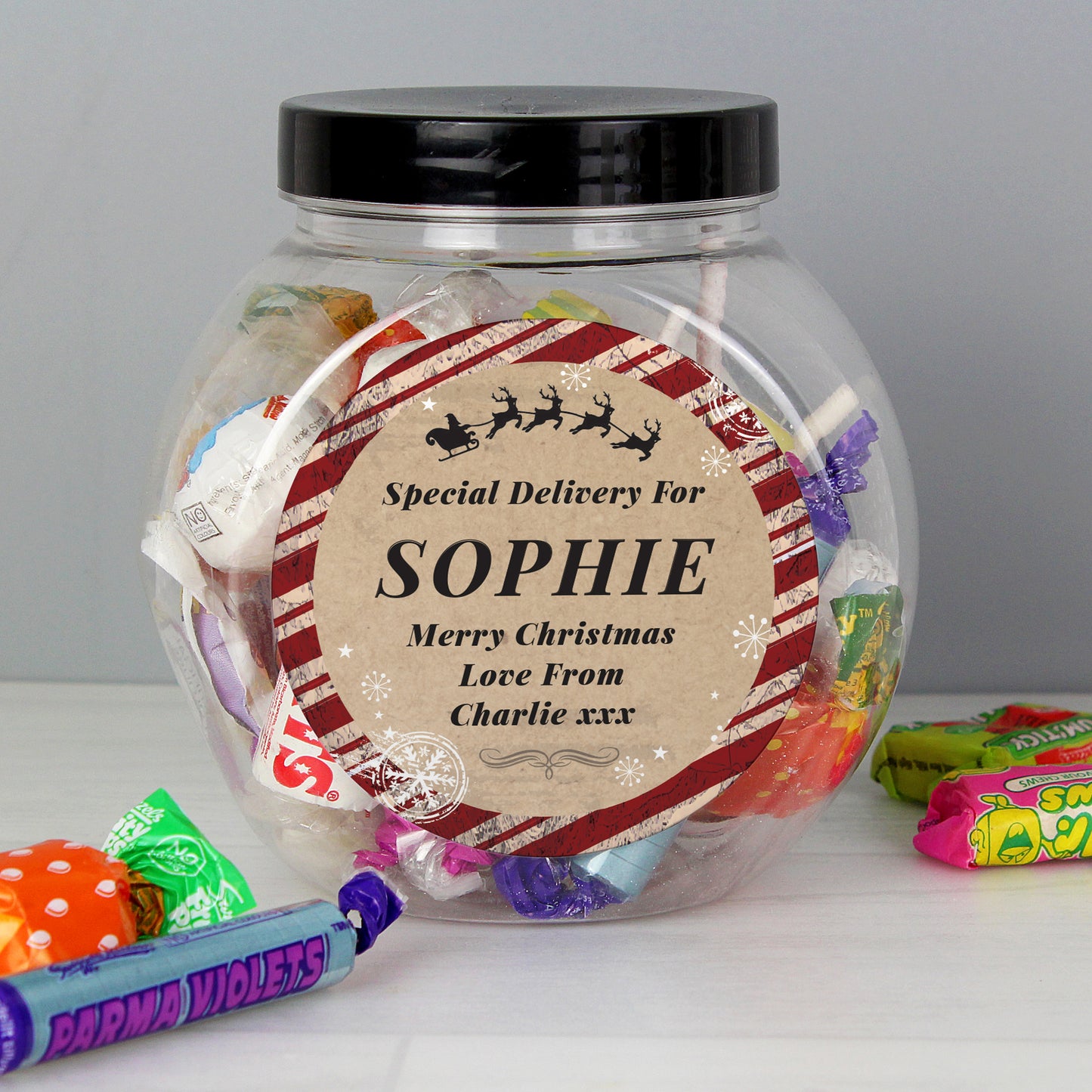 Personalised Special Delivery Sweet Jar - MK&JD Gifts