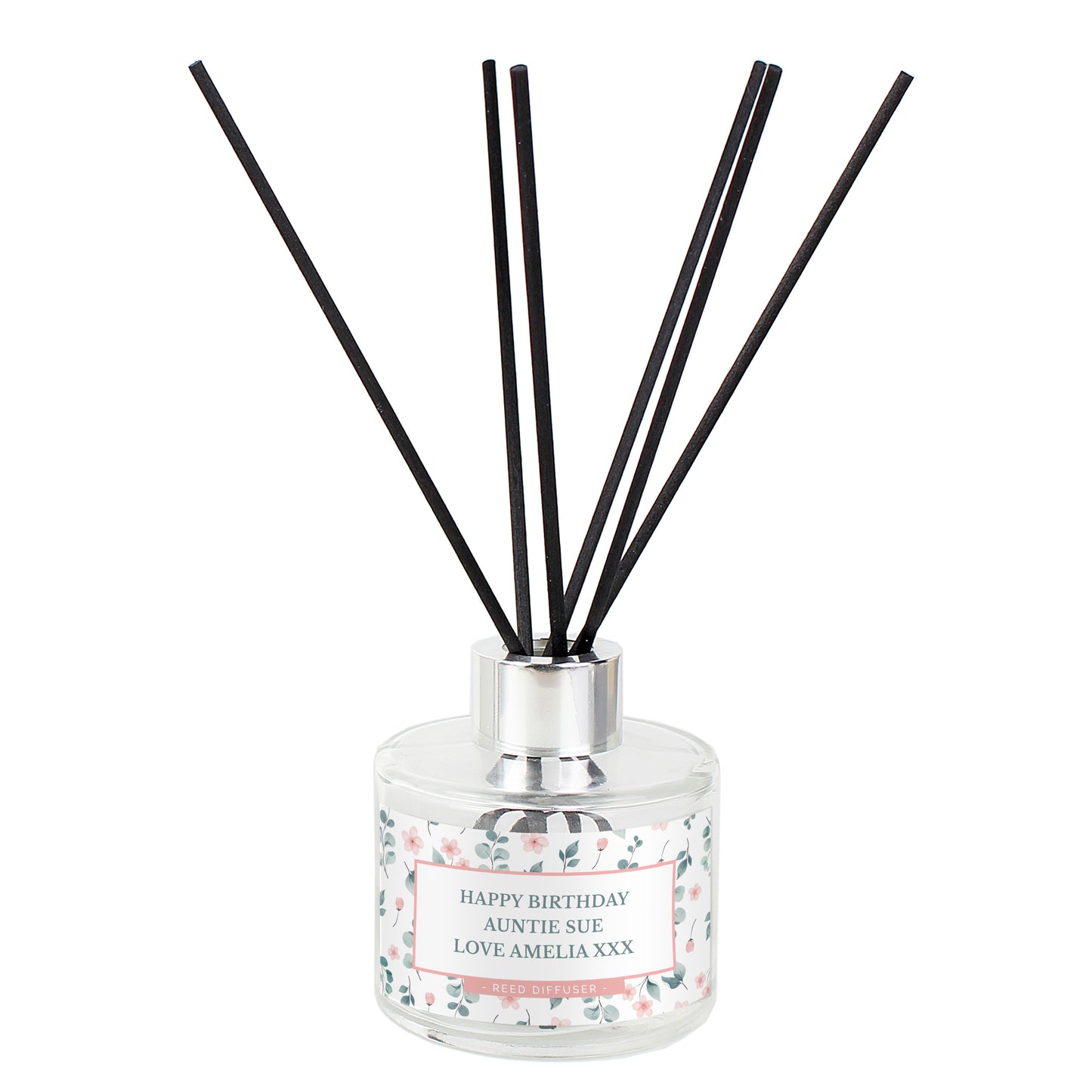 Personalised Floral Reed Diffuser - MK&JD Gifts