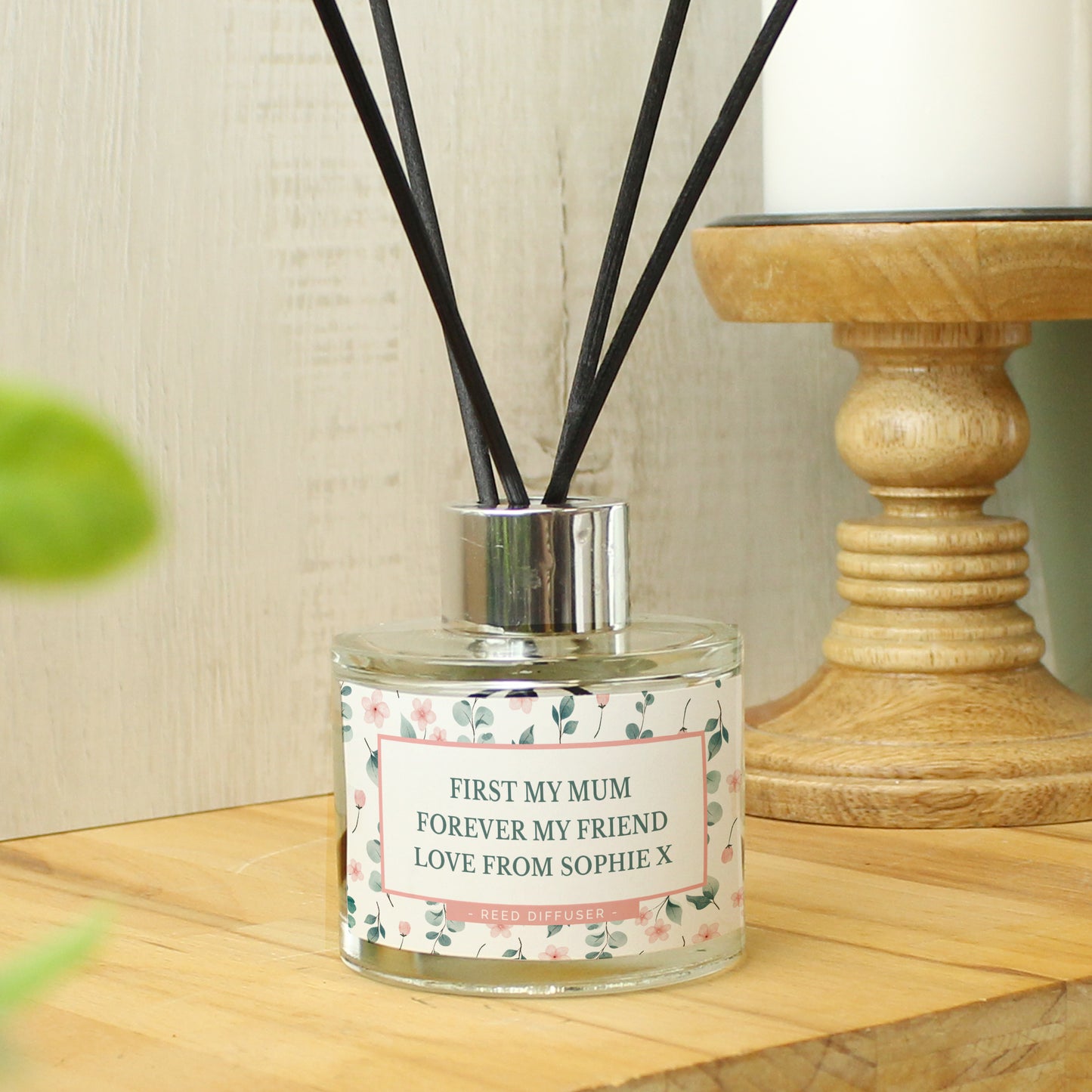 Personalised Floral Reed Diffuser - MK&JD Gifts