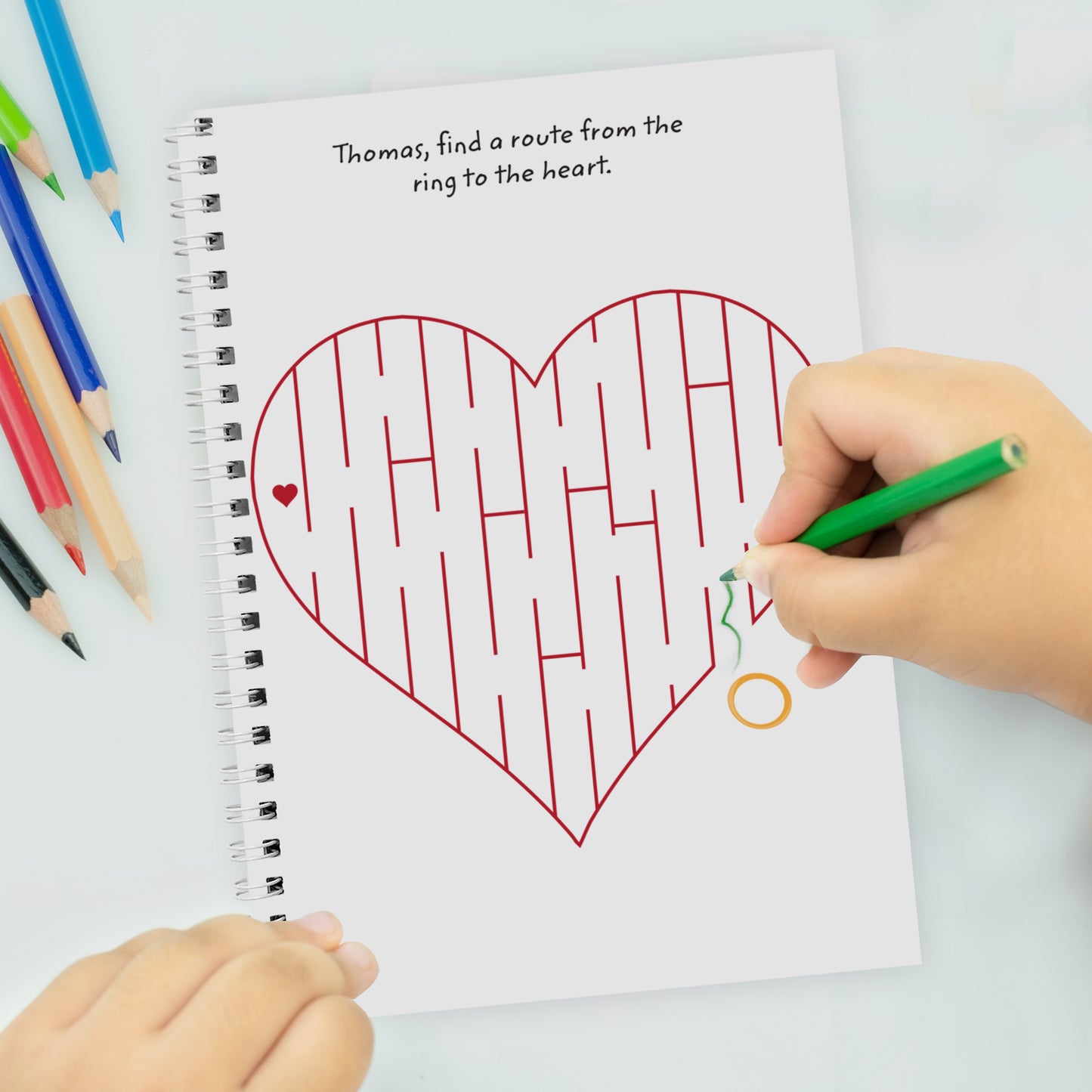Personalised A5 Wedding Activity & Colouring Book - MK&JD Gifts