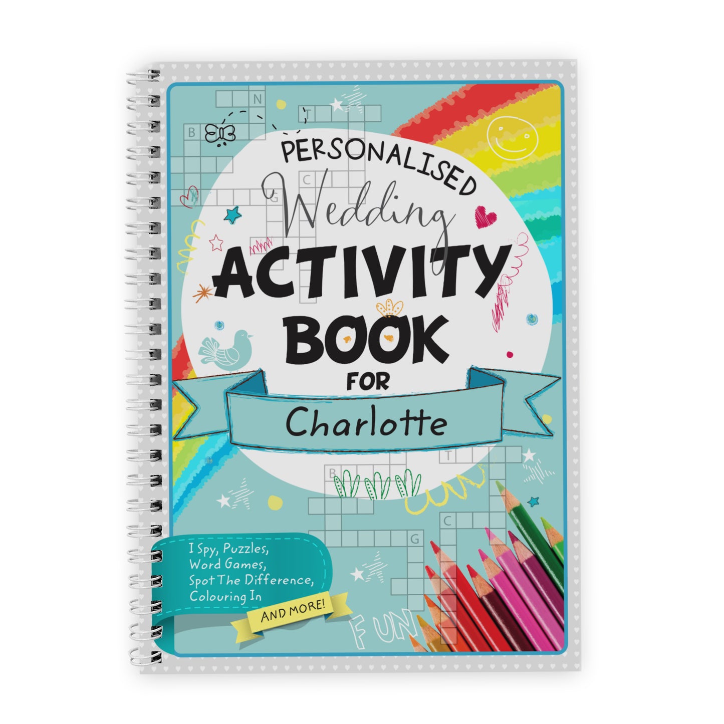 Personalised A5 Wedding Activity & Colouring Book - MK&JD Gifts