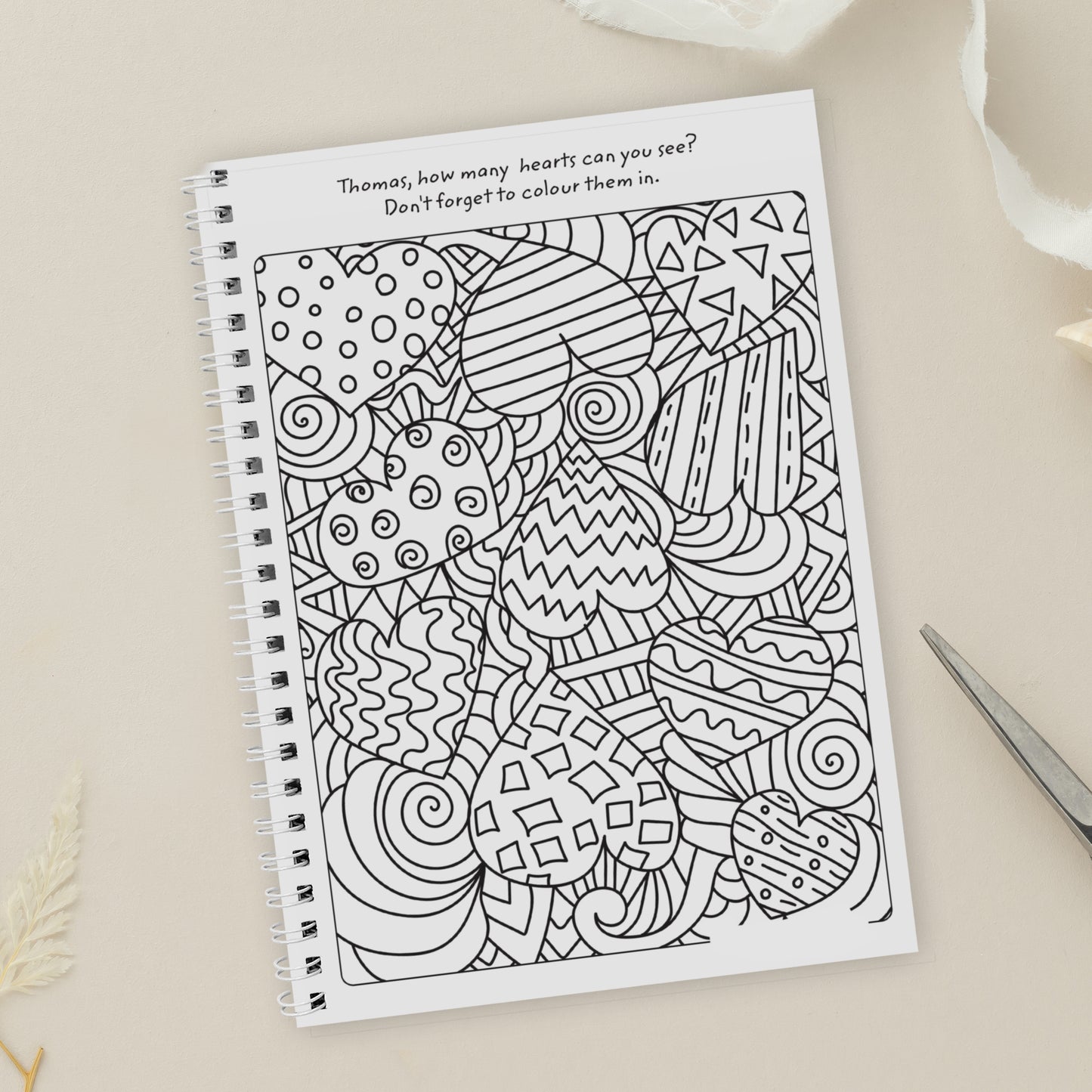 Personalised A5 Wedding Activity & Colouring Book - MK&JD Gifts
