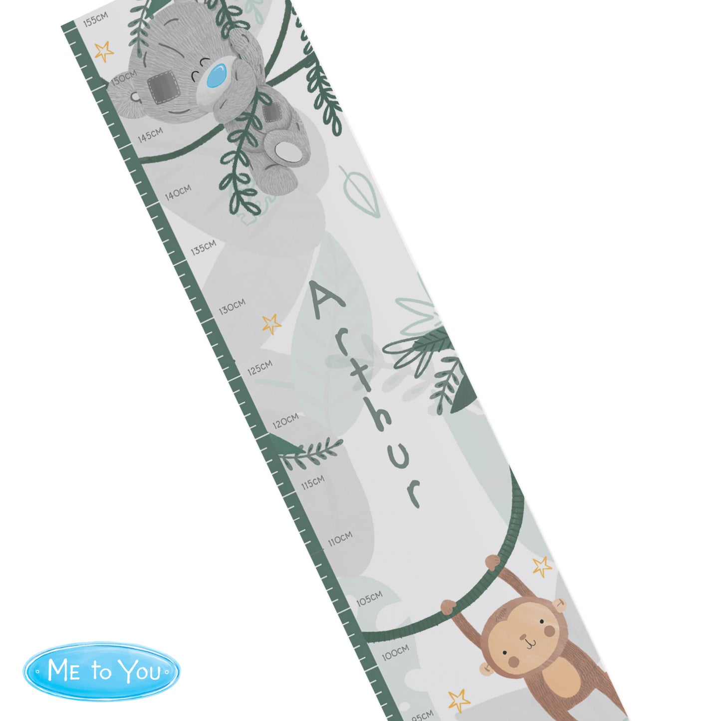 Personalised Tiny Tatty Teddy Wild One Height Chart - MK&JD Gifts