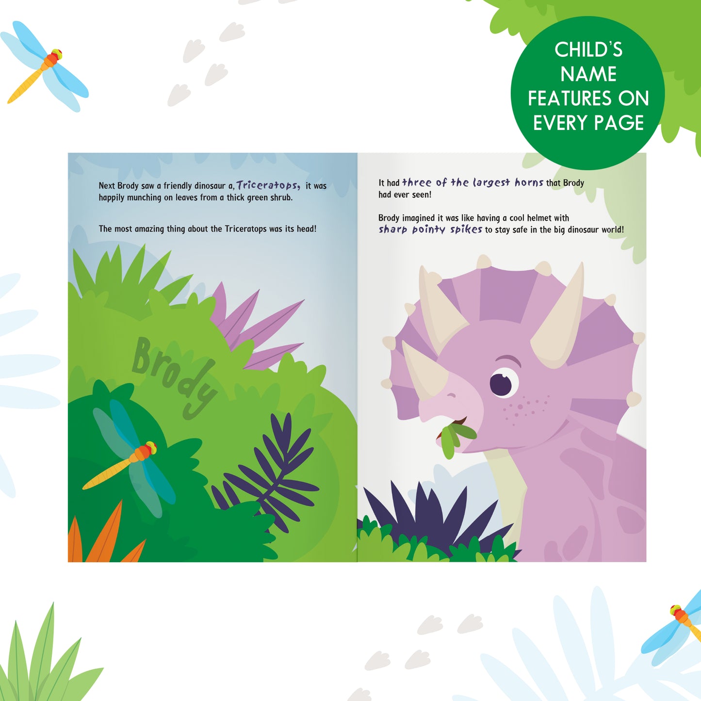 Personalised Dinosaur Adventure Story Book - MK&JD Gifts