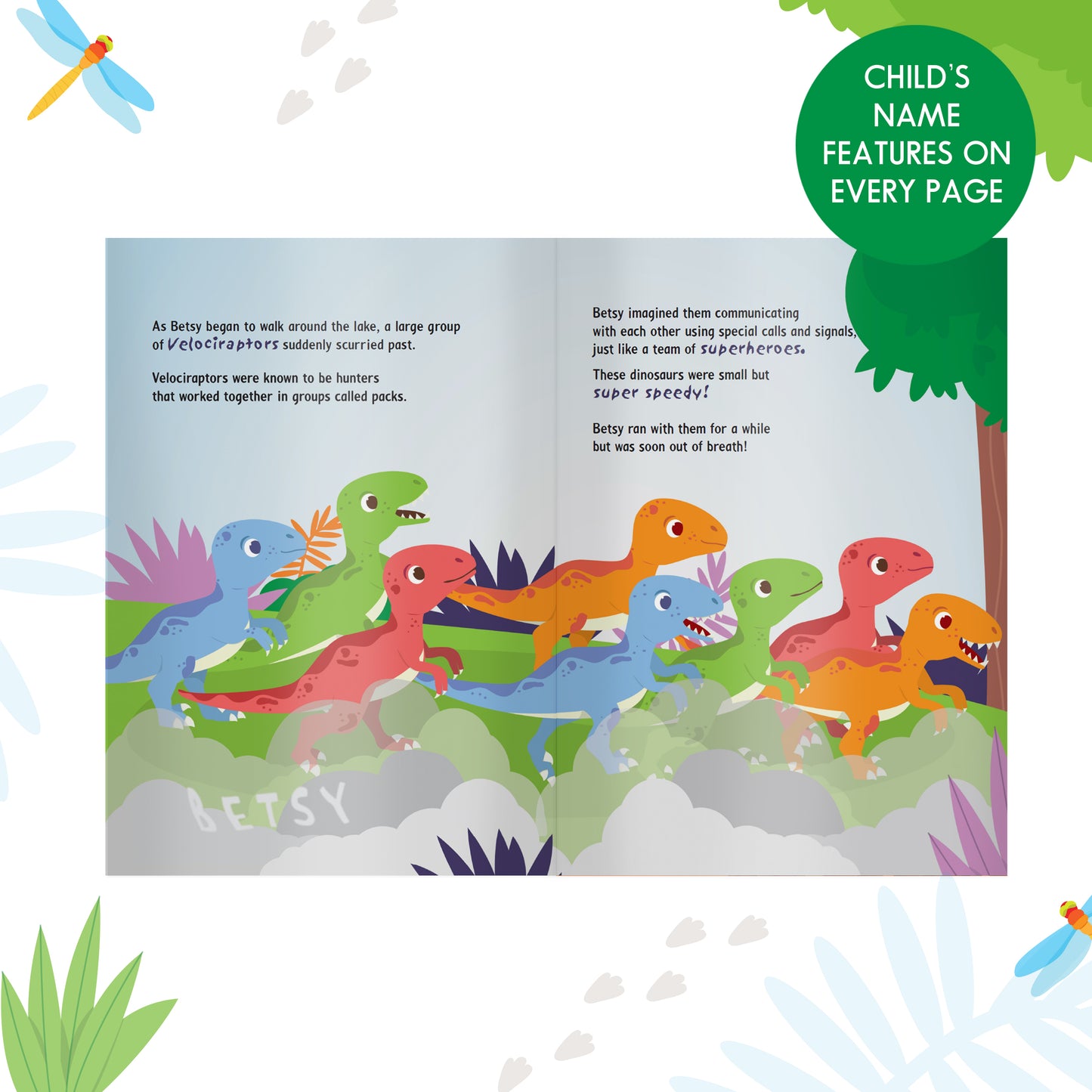Personalised Dinosaur Adventure Story Book - MK&JD Gifts