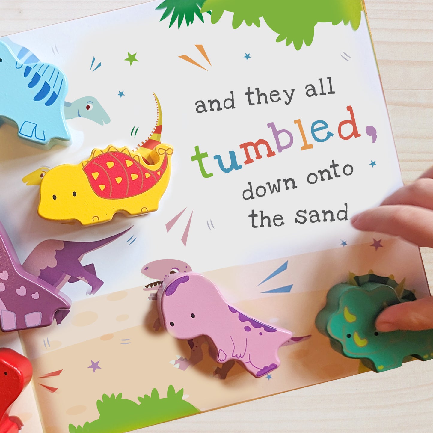 Personalised Dinosaur Book & Stacking Toy - MK&JD Gifts