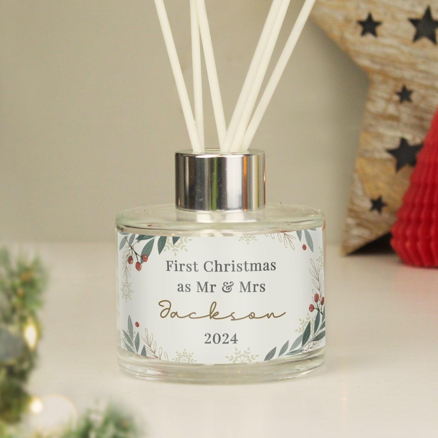 Personalised Christmas Foliage Diffuser - MK&JD Gifts