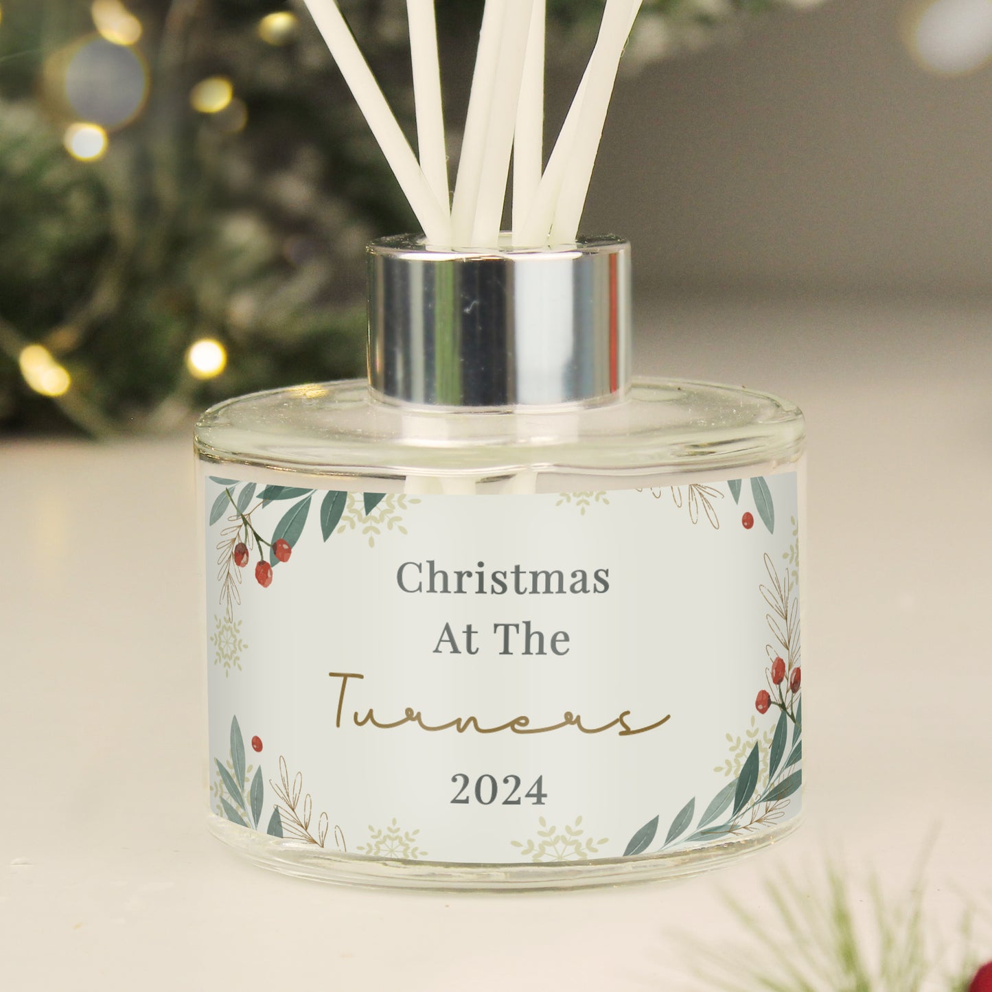 Personalised Christmas Foliage Diffuser - MK&JD Gifts