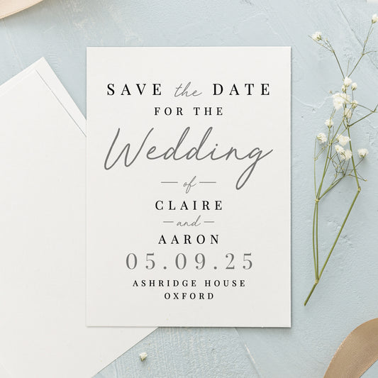 Personalised Set of 36 Wedding Save the Dates - MK&JD Gifts
